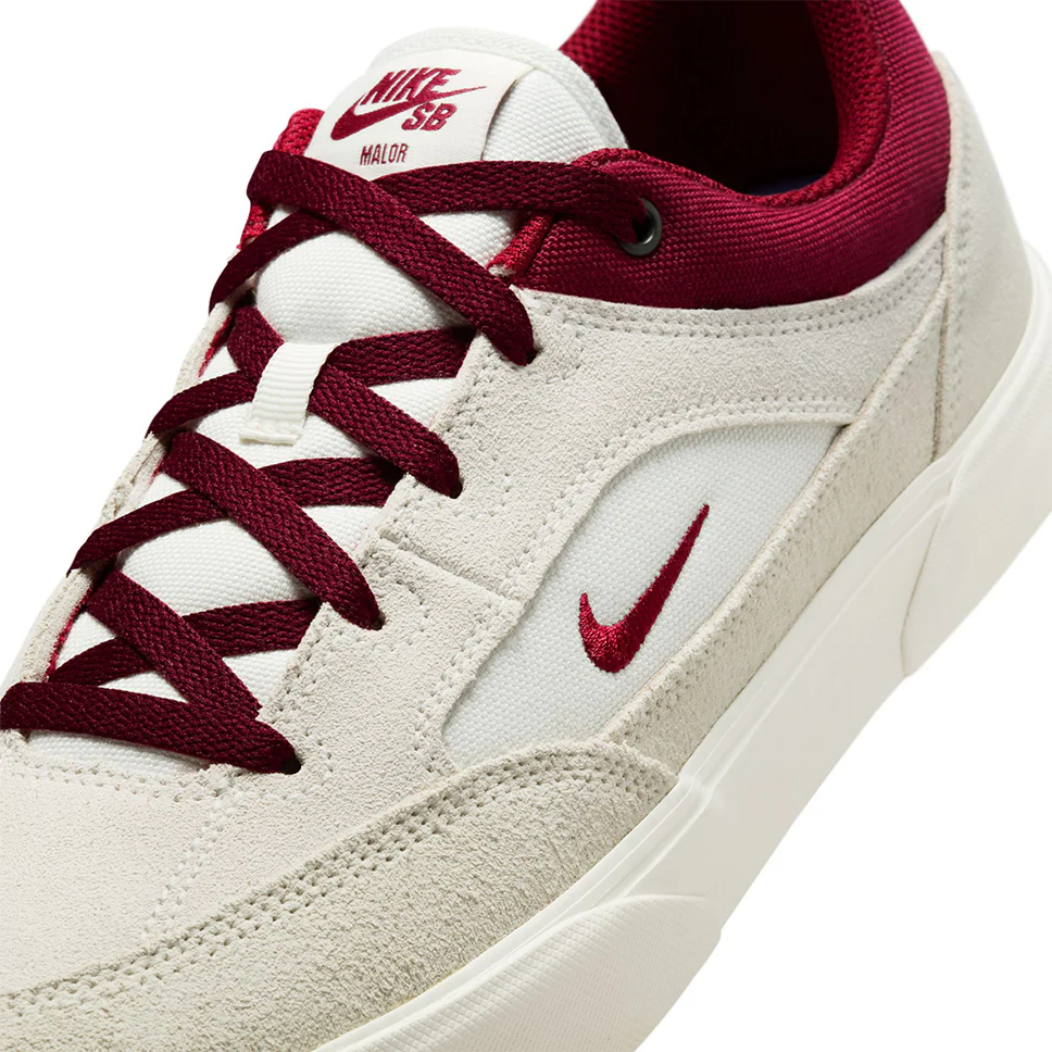 Nike SB Malor Summit White Team Red Shoes - Image 6
