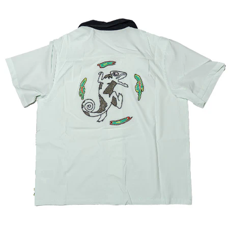 Nike SB Short Sleeve Button Up Bowler Skate Shirt - Image 2