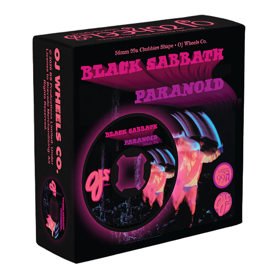 OJ 3 Black Sabbath Paranoid Chubbies 99A Wheels - Image 4