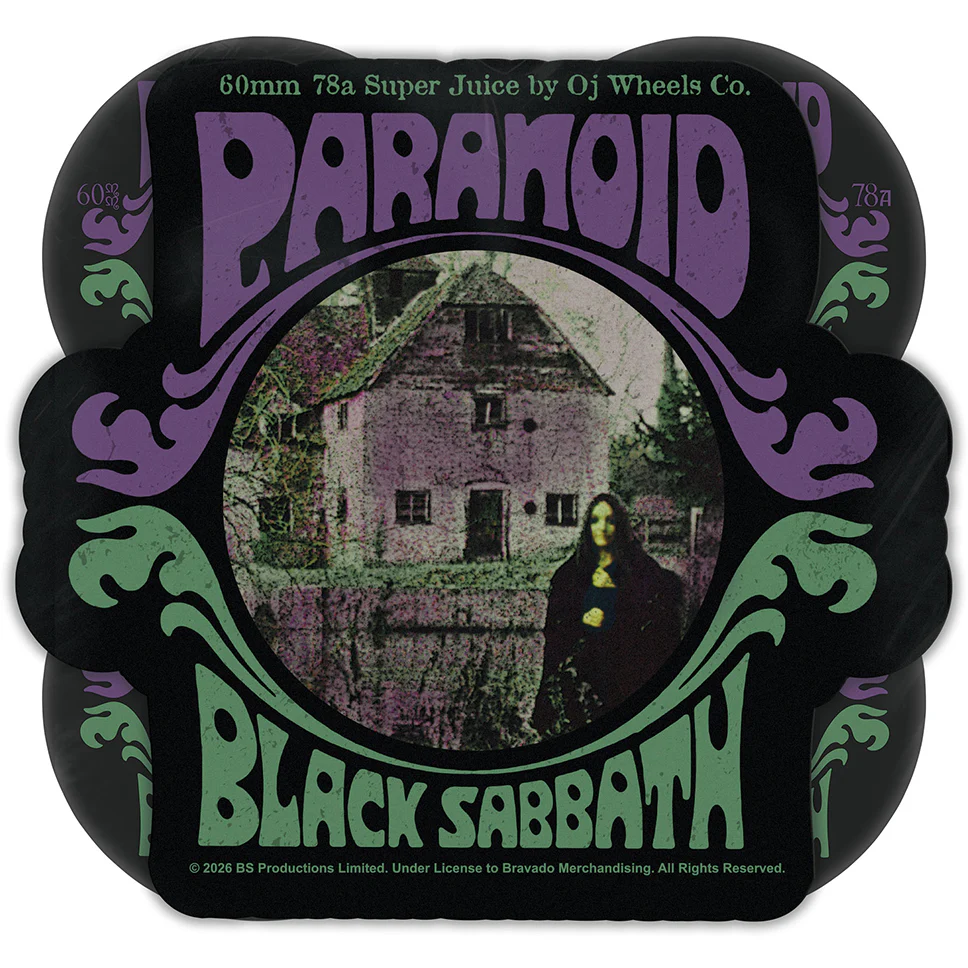 OJ 3 Black Sabbath Paranoid Super Juice 78a Wheels - Image 3