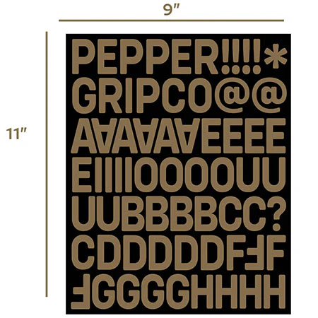 Pepper Alphanumeric Custom Griptape Kit - Image 3