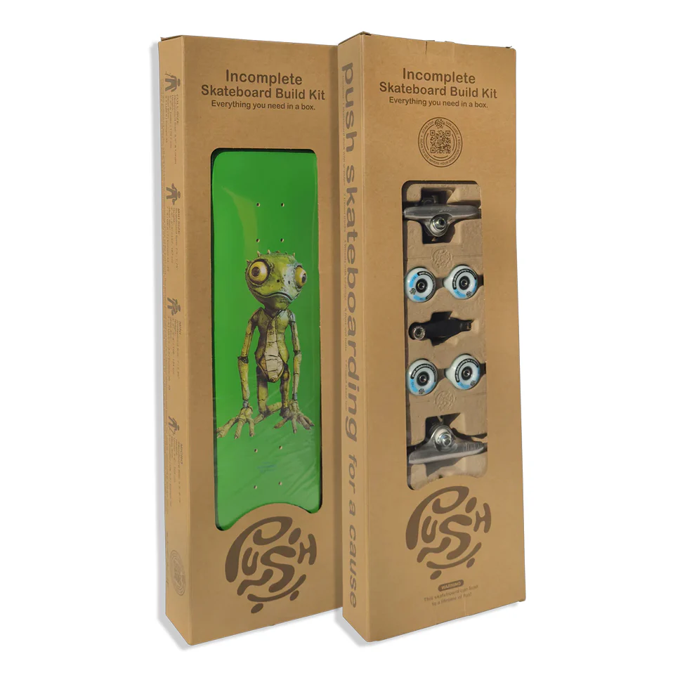 Push Lizard Guy FP Incomplete Complete Skateboards