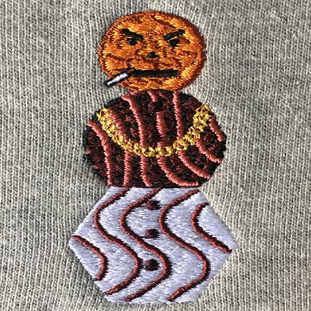 Quartersnacks Embroidered Snackman Hooded Sweatshirt - Image 4
