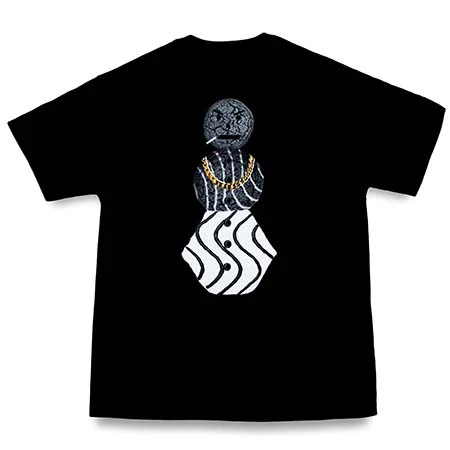 Quartersnacks Flocked Greyscale Snackman T Shirt