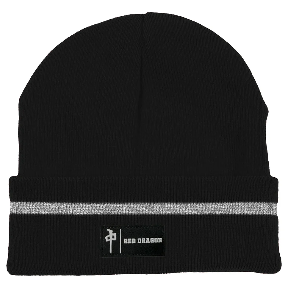 Red Dragon Toque 3M Hi Vis Black Beanie