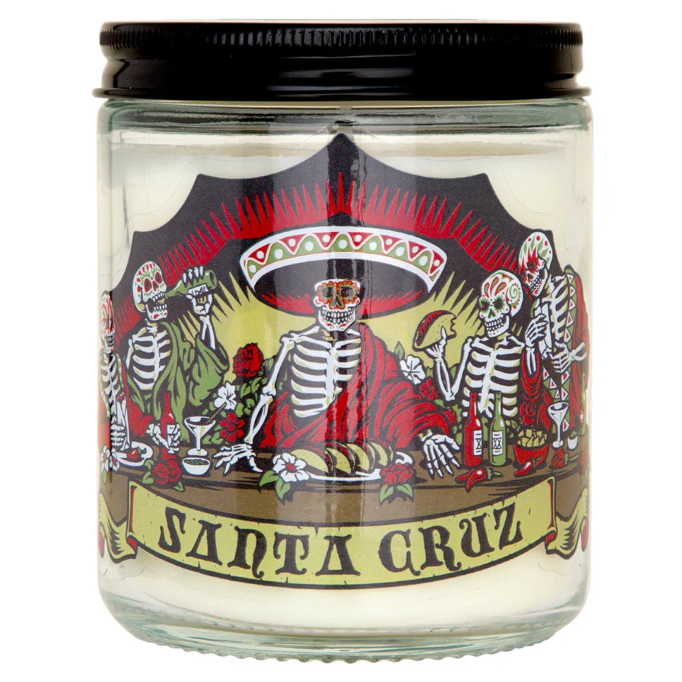 Santa Cruz Dead Diners Candle