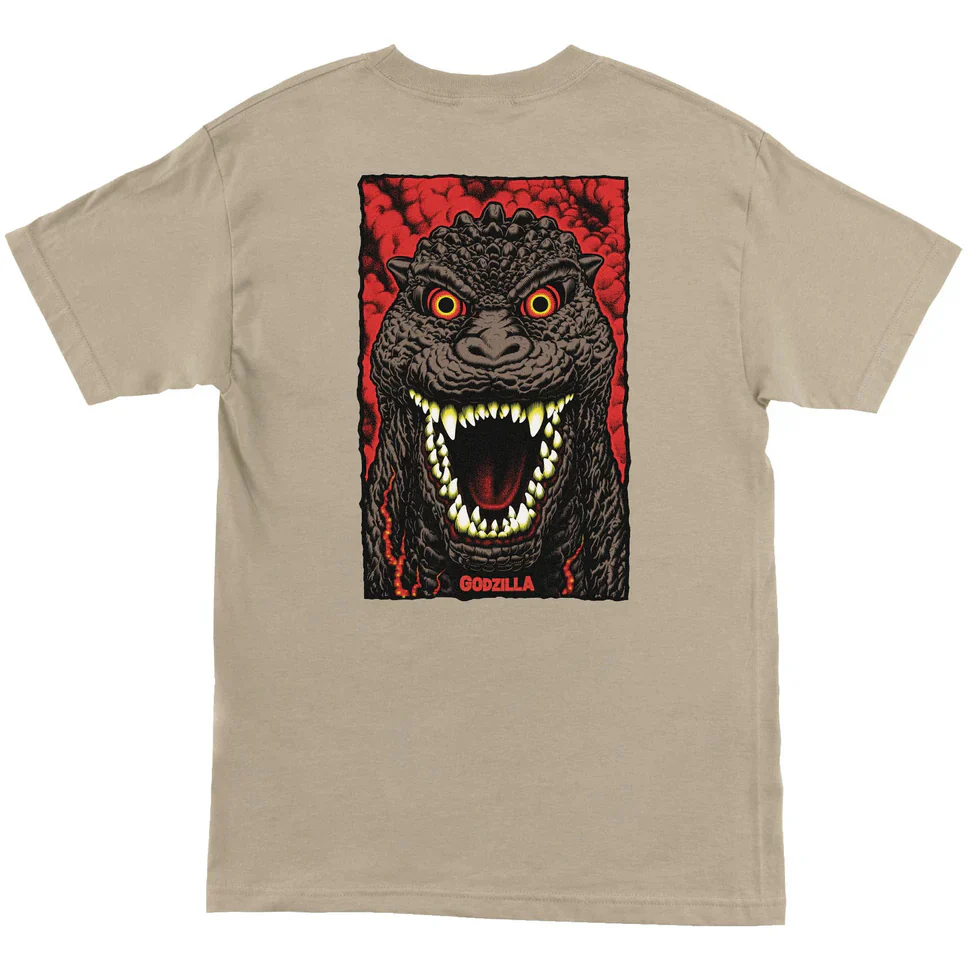 Santa Cruz Godzilla Destroyer Stripes T Shirt - Image 2