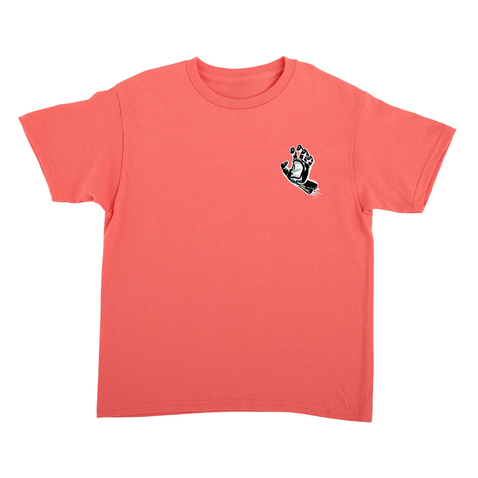 Santa Cruz Screaming Hand Kids Coral Silk T Shirt - Image 2