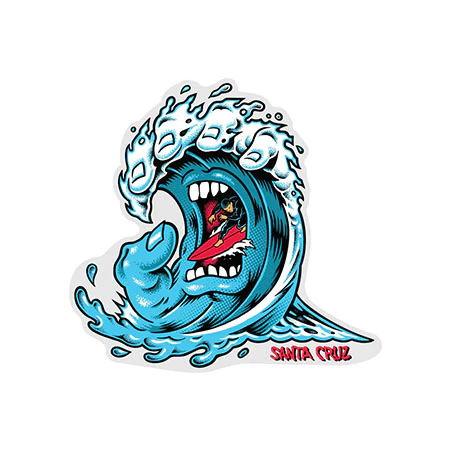 Santa Cruz Screaming Wave Sticker