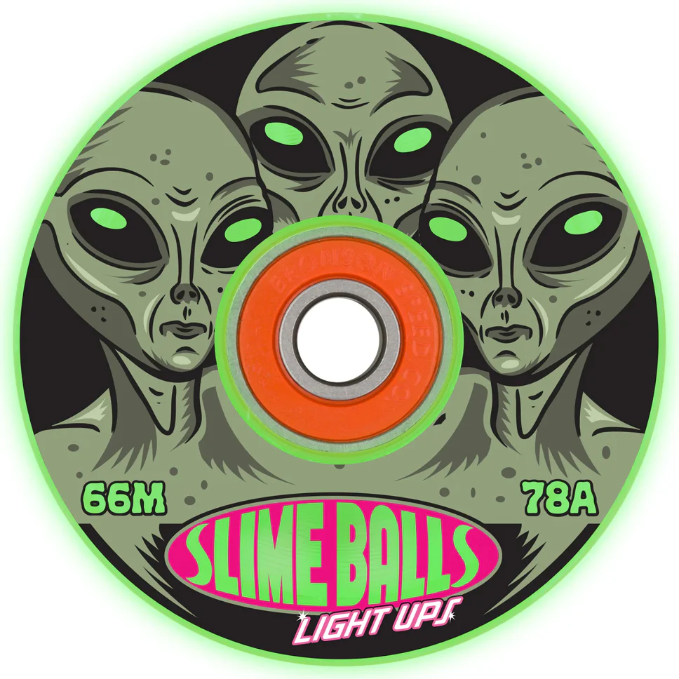 Santa Cruz Slime Balls Firends of Planet 9 Light Ups OG 78a Wheels