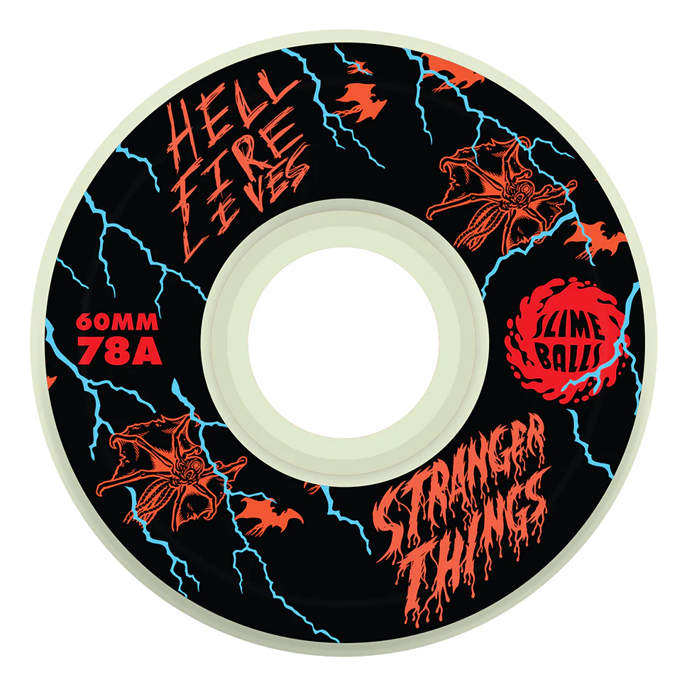 Santa Cruz Slime Balls Stranger Things Meek Slasher Eddie OG GITD Wheels - Image 2