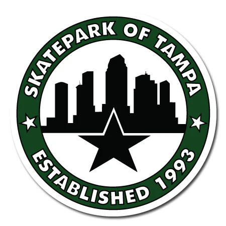 Skatepark of Tampa Circle City Logo Sticker