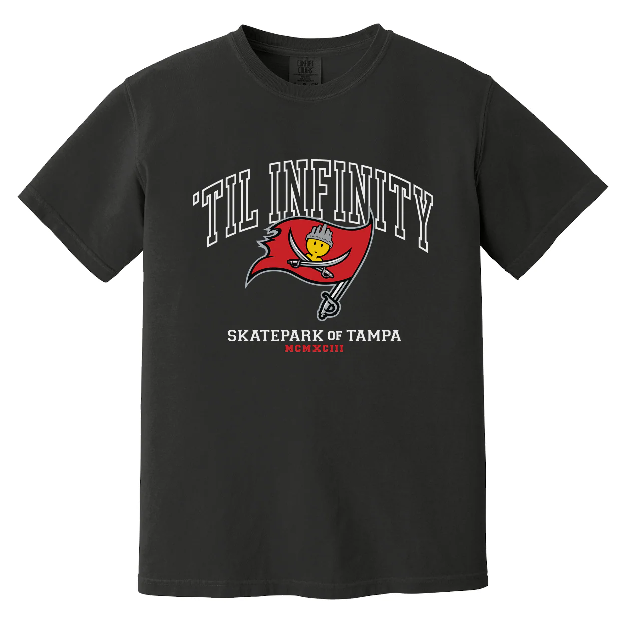 Skatepark of Tampa Dough Bucs Comfort Colors Black T Shirt