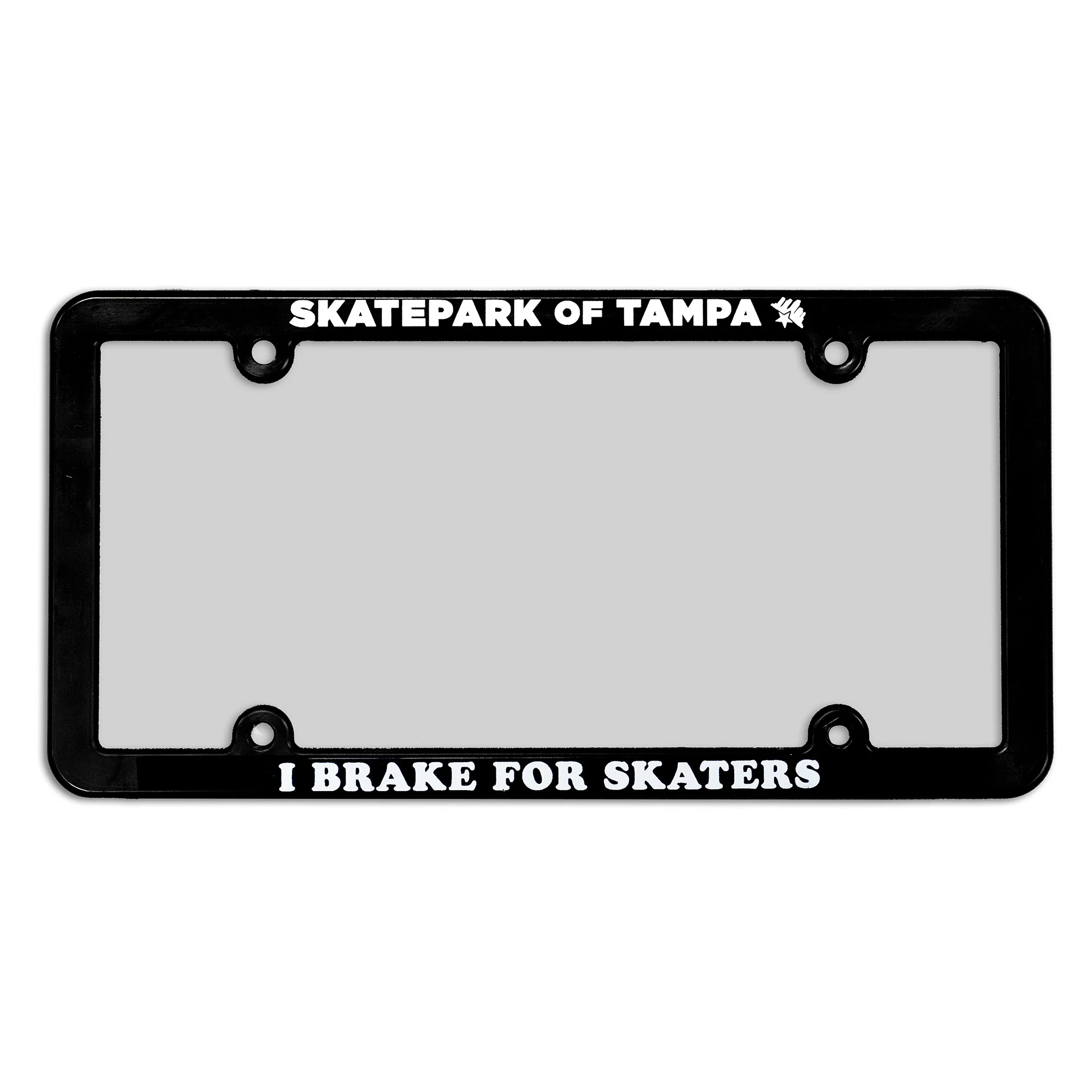 Skatepark of Tampa I Brake For Skaters License Plate Frame