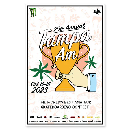Skatepark of Tampa Tampa Am 2023 Poster