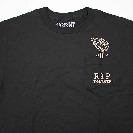Sketchy Tank Ripping Pocket T Shirt - Image 2