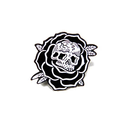 Sketchy Tank Rose Lapel Pin