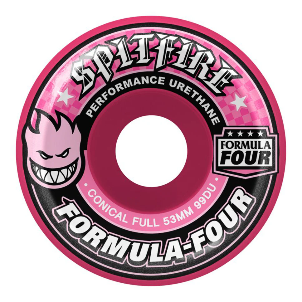 Spitfire Formula Four 99D Conical Full Pink Wheels