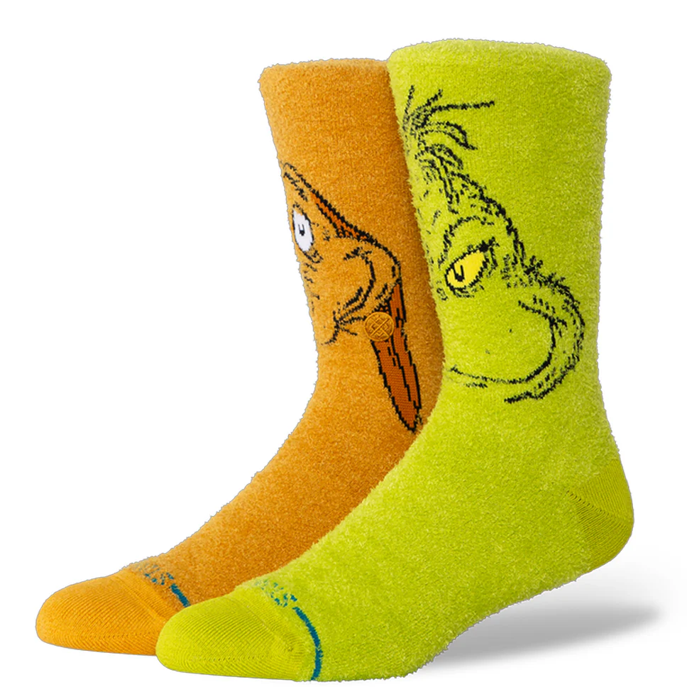 Stance Grinch and Max Crew Socks