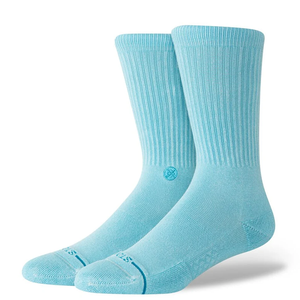 Stance Icon Dyed Electric Blue Crew Socks