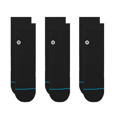 Stance Icon Quarter 3 Pack Crew Socks - Image 2