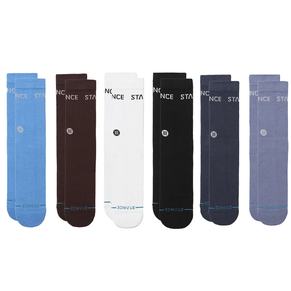 Stance Origin 6-Pack Crew Indigo Socks