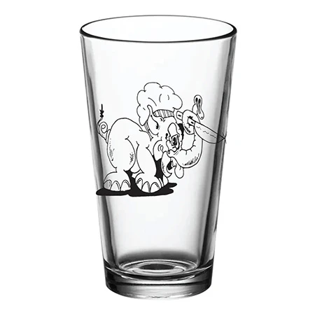 Thank You Skateboards Thank You x Hi-Jinx Pint Glass - Image 2
