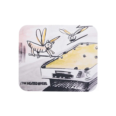 The Heated Wheel Bar Fly Mouse Pad