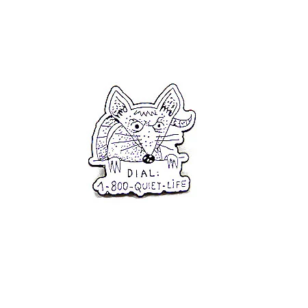 The Quiet Life Dial A Rat Lapel Pin