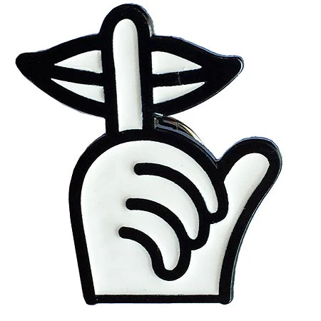 The Quiet Life Shhh Lapel Pin