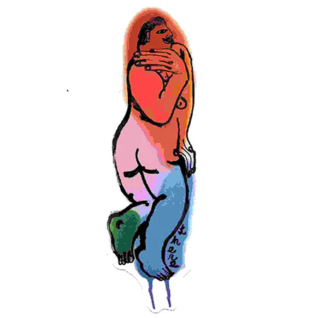 There Colors Sticker