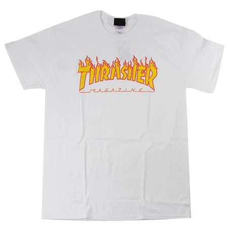 Thrasher Magazine Flame Logo T Shirt - Image 2