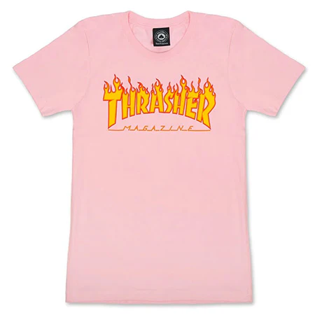 Thrasher Magazine Girls Flame Logo T Shirt