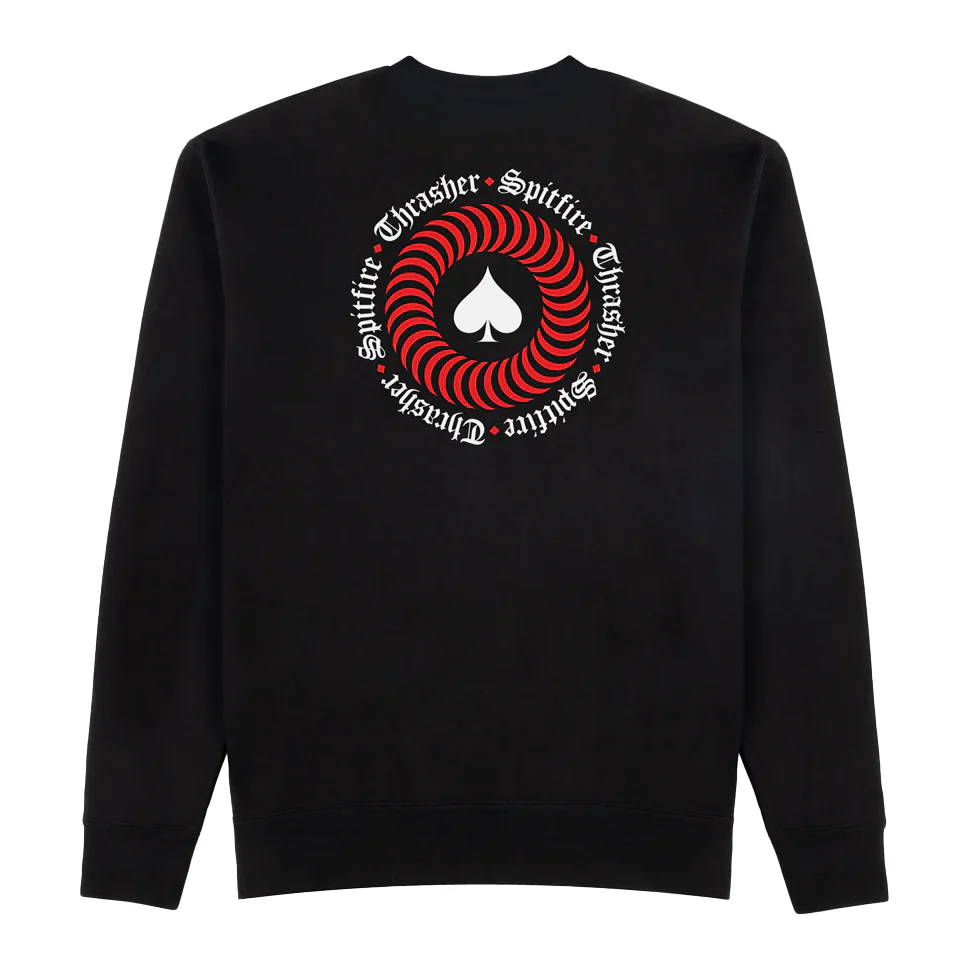 Thrasher Magazine x Spitfire The End Oath Crew Neck Sweater - Image 2