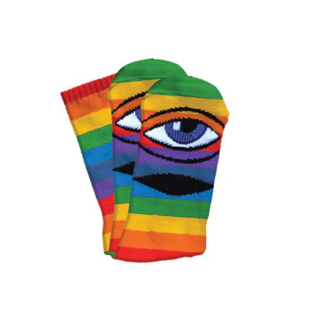 Toy Machine Sect Eye Rainbow Crew Socks