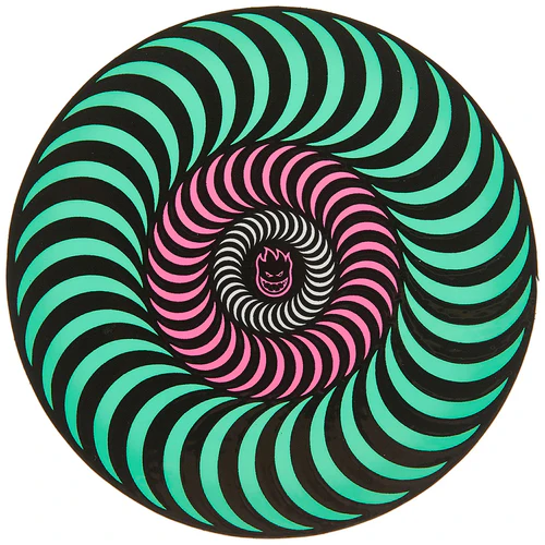 Tri-color Swirl Small Sticker - Image 2