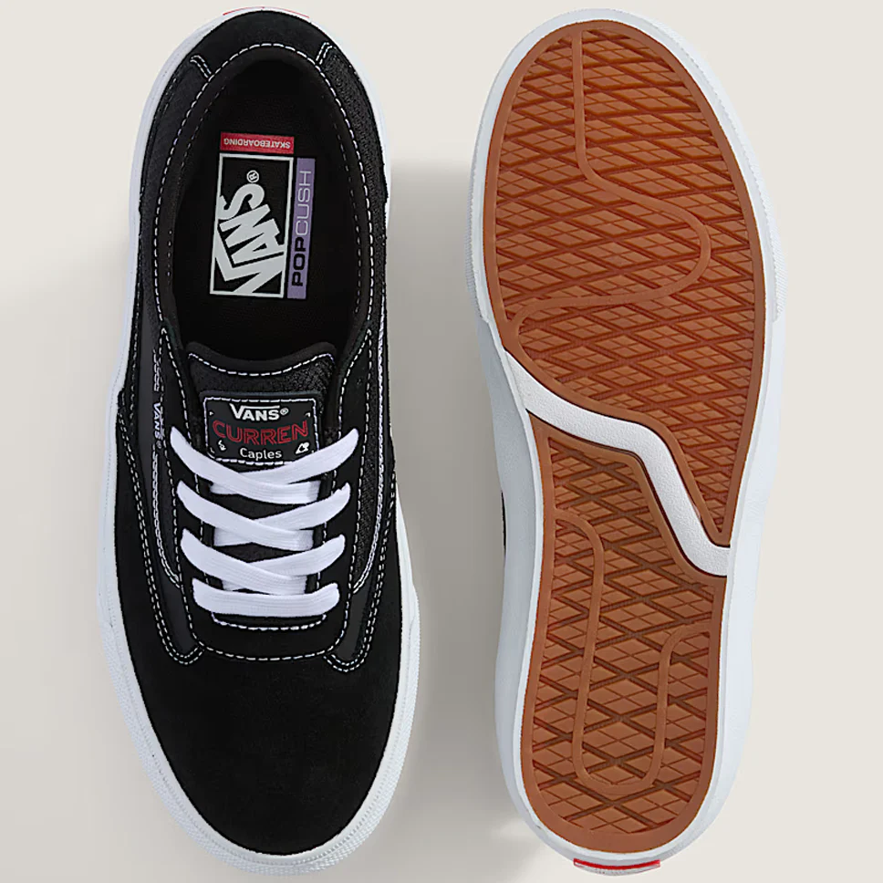 Vans Skate Curren Caples Black White Shoes - Image 5