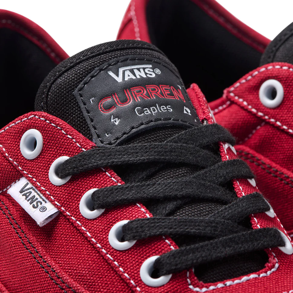 Vans Skate Curren Caples Red Shoes - Image 4