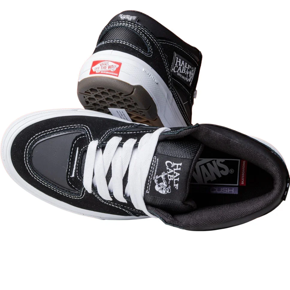 Vans Skate Half Cab Wafflecup Black White Shoes - Image 3