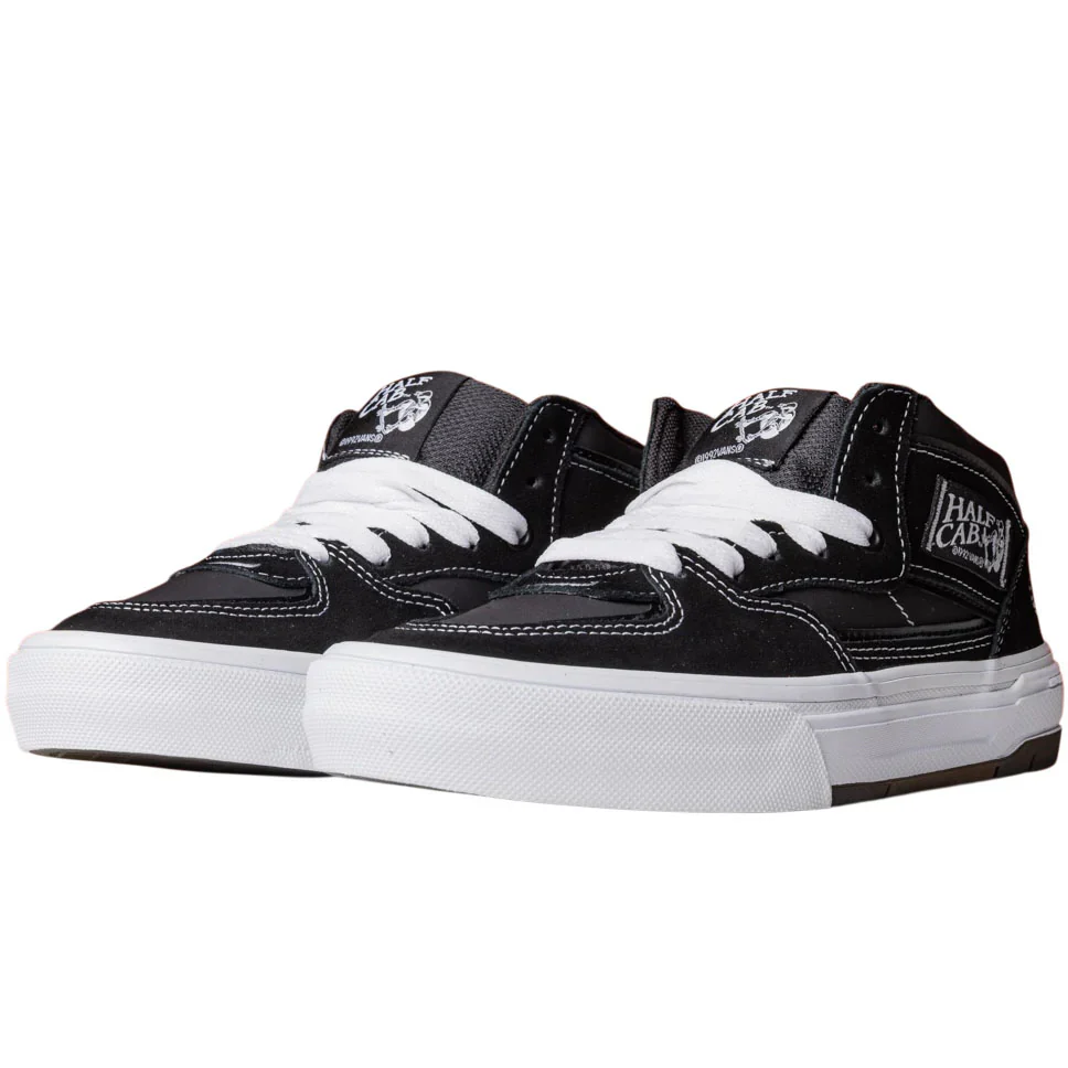 Vans Skate Half Cab Wafflecup Black White Shoes - Image 4
