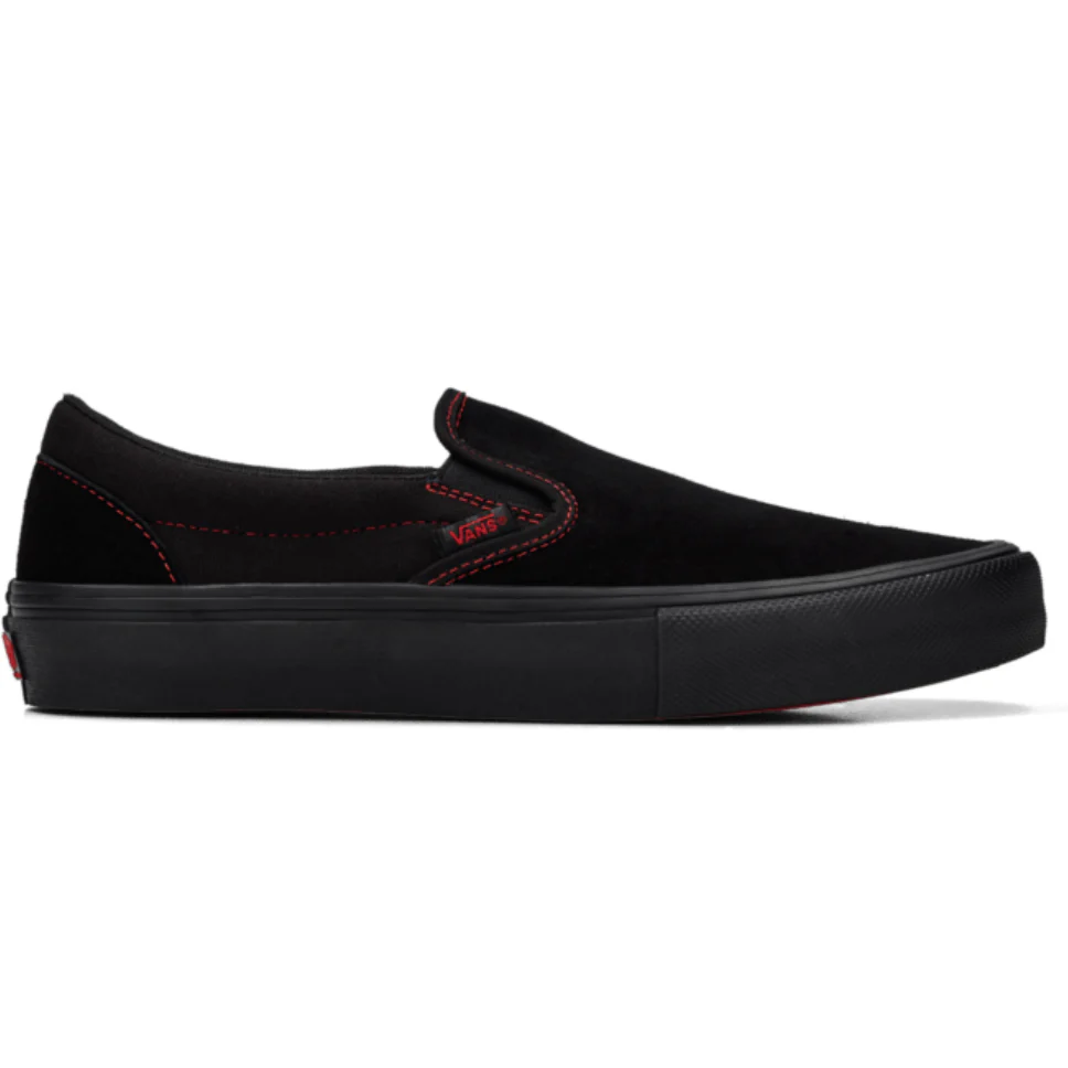 Vans Skate Slip-On Black Red Shoes