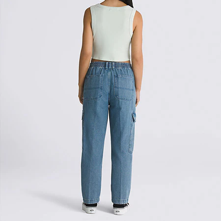 Vans Womens Sidewalk Denim Cargo Pants - Image 2