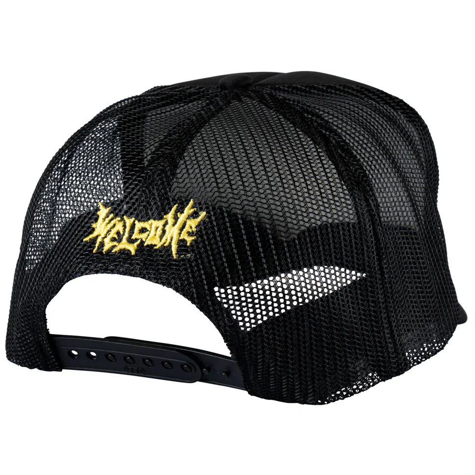Welcome Skateboards Beetlejuice Three Times Trucker Hat - Image 2