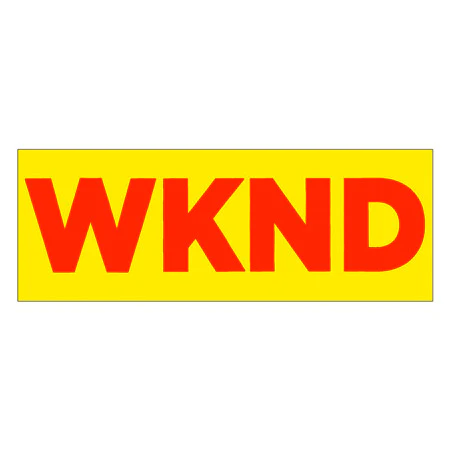 WKND Skateboards Banner Sticker